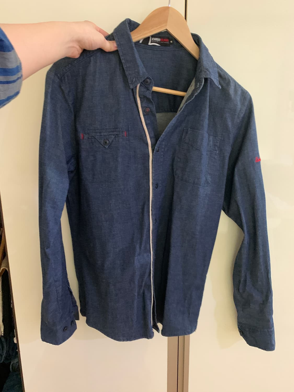 에비수 데님 셔츠 상품이미지1