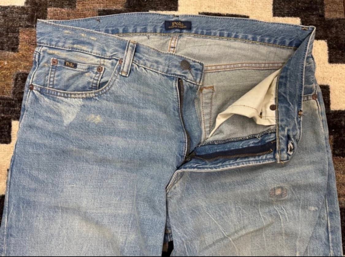 폴로 랄프로렌 디스트레스드 리페어 데님 34/30 상품이미지3
