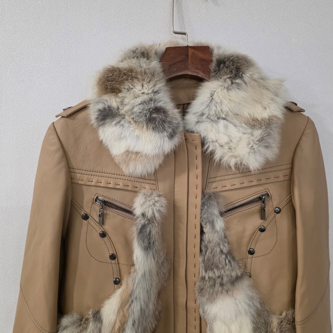 Ezili 에질리 폭스털 양가죽 자켓 44~55사이즈 상품이미지3