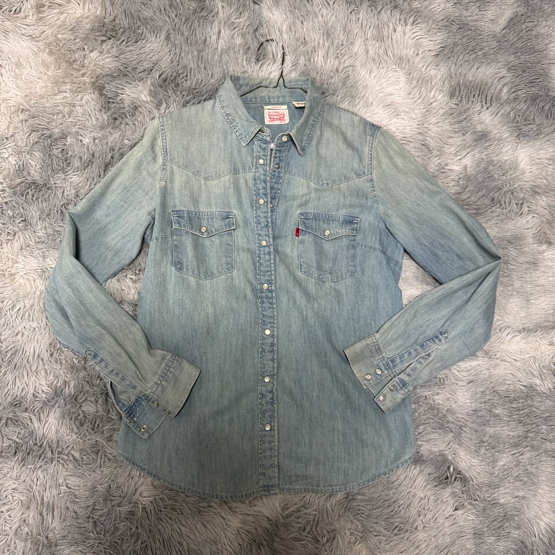 리바이스 웨스턴 데님셔츠 여성 M사이즈 상품이미지1