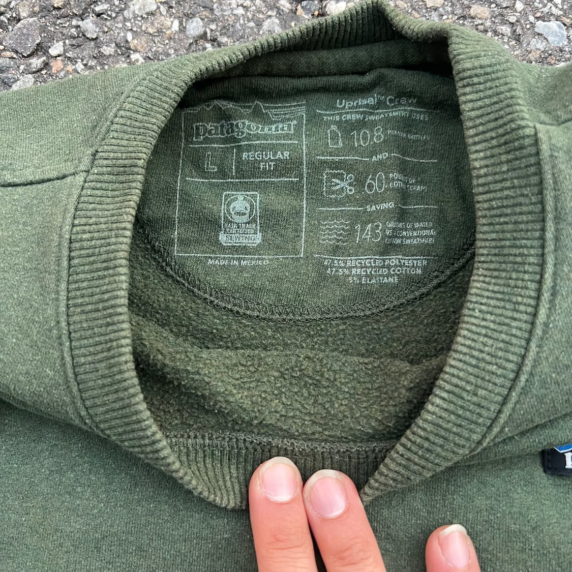 파타고니아 파타고니아 그린 맨투맨 티셔츠 상품이미지5