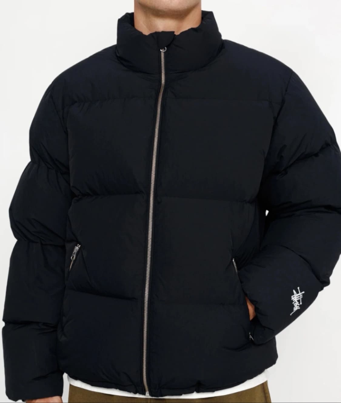 스투시 다운퍼퍼 나일론 블랙 L(105g 상품이미지2