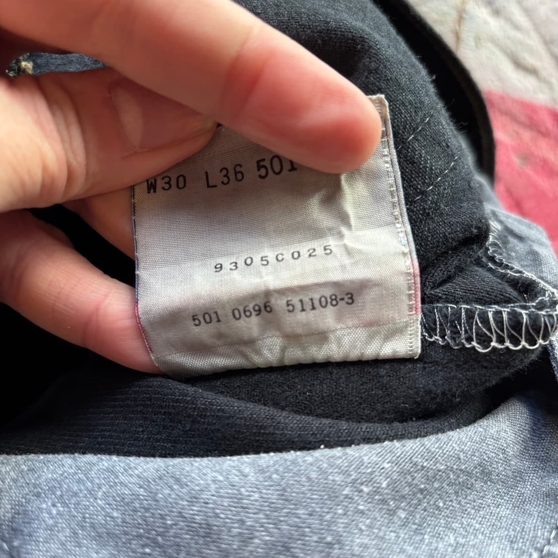 90년대 미국 리바이스 501 흑청 상품이미지10