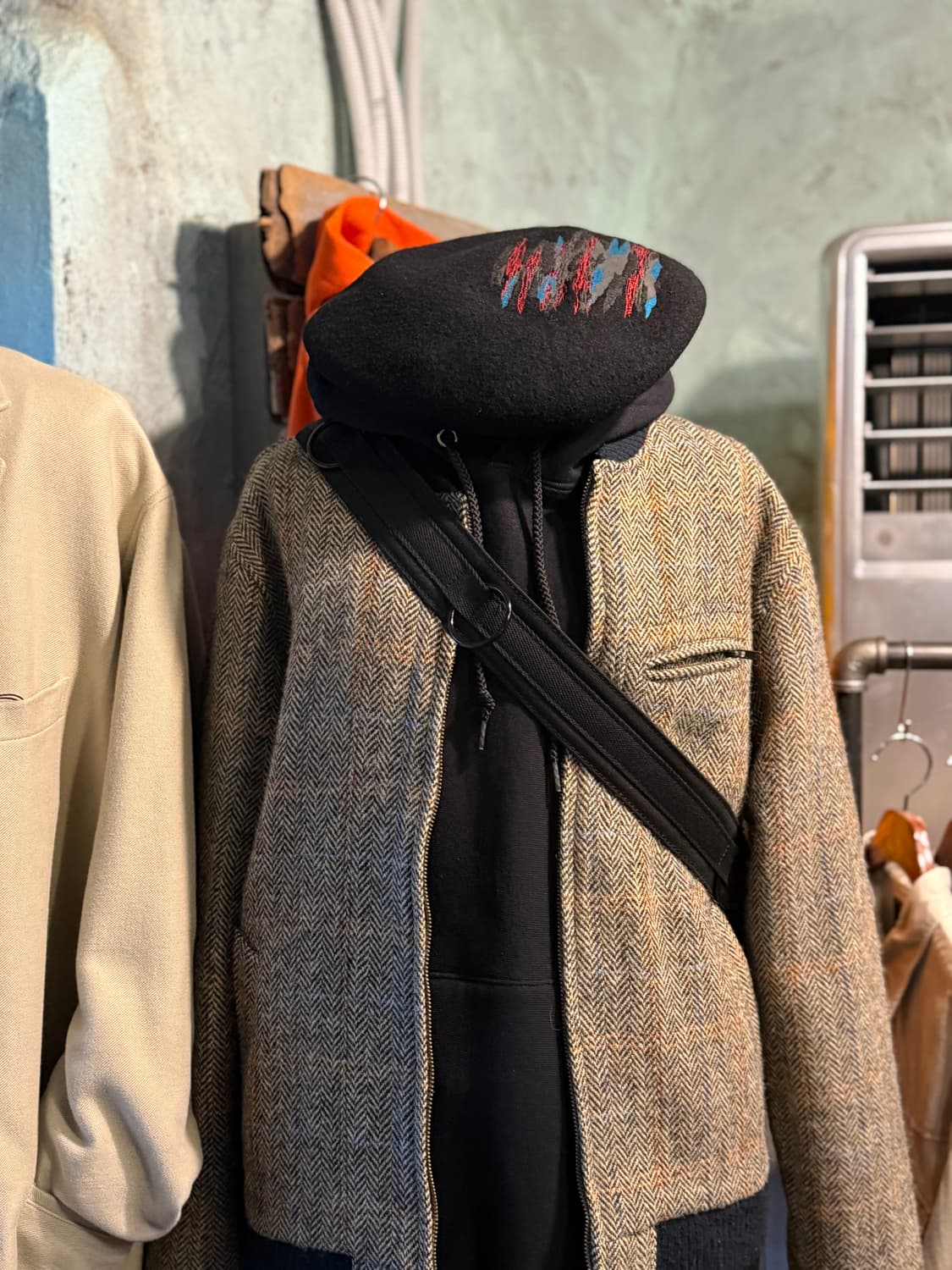 Ca4la Stitch Wool Beret  상품이미지1