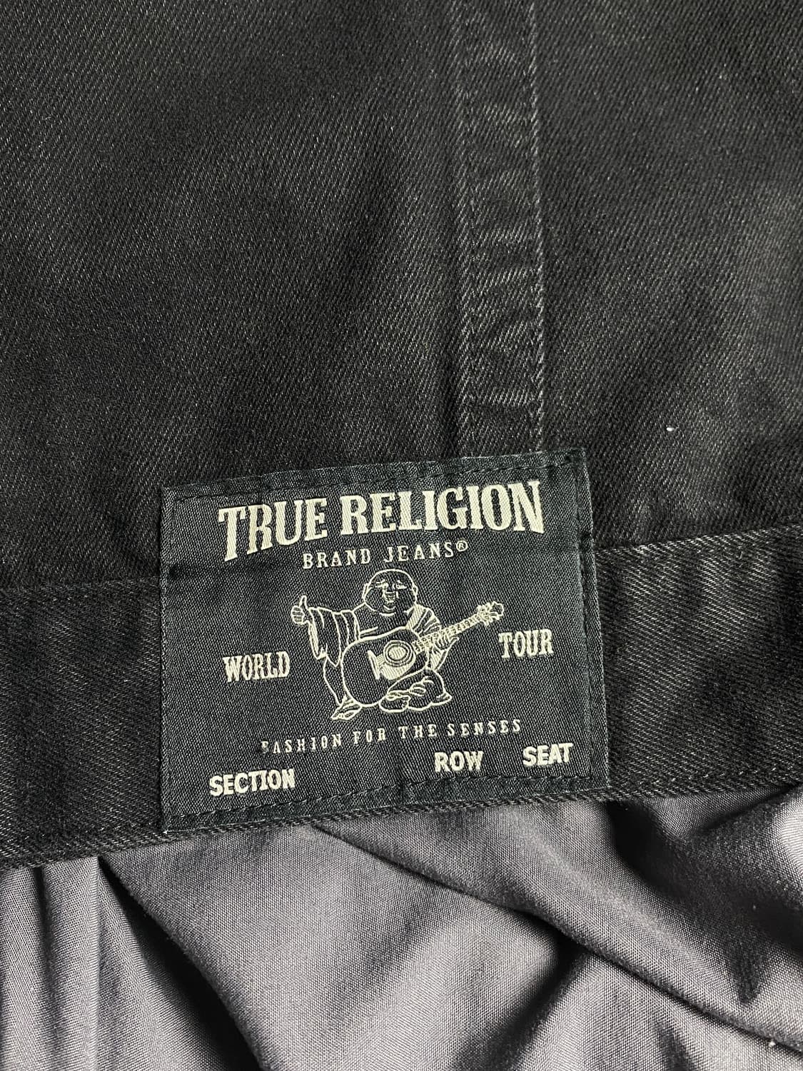 트루릴리전 블랙 데님 자켓 XL 상품이미지5