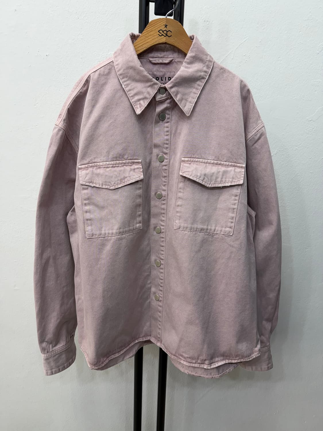 정품) 솔리드옴므 24ss 오버핏 데님 자켓 48 상품이미지1