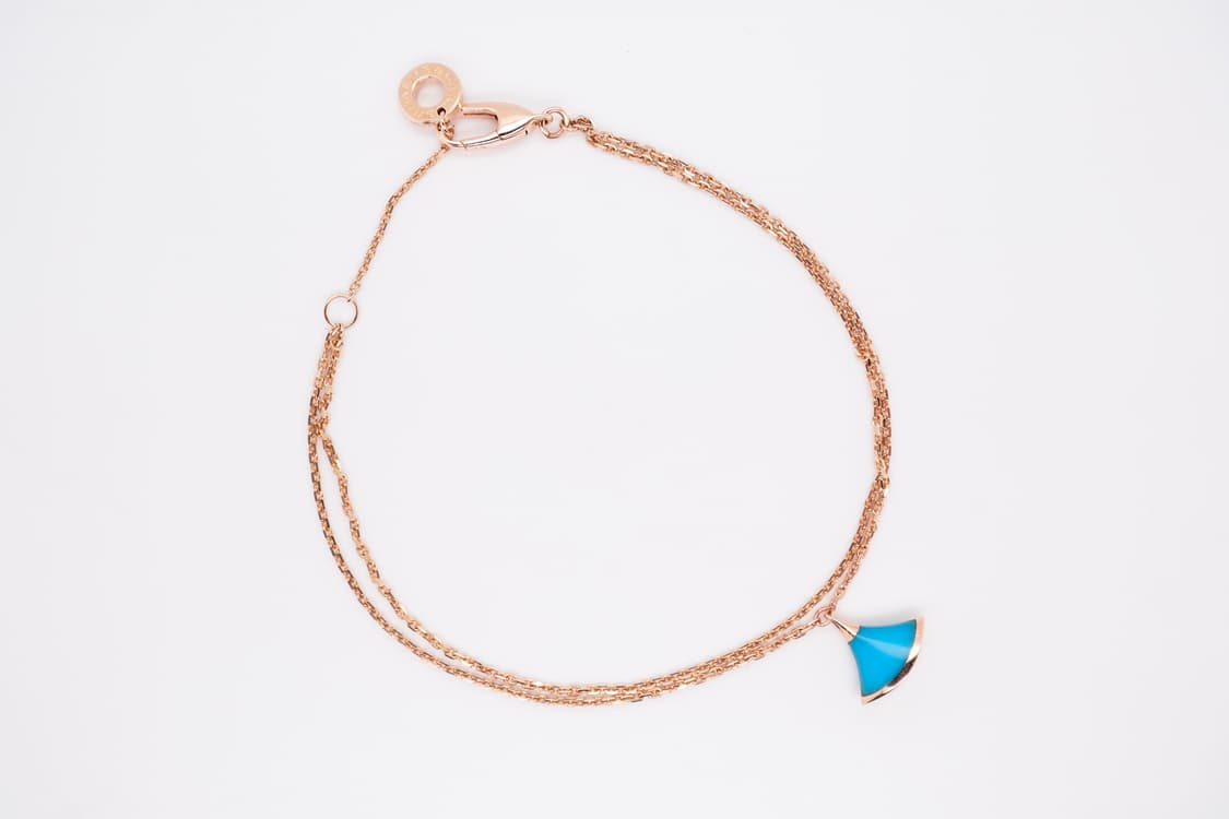 불가리 디바스드림 18K 핑크골드 터쿼이즈 터키석 팔찌 SM 사이즈 상품이미지2