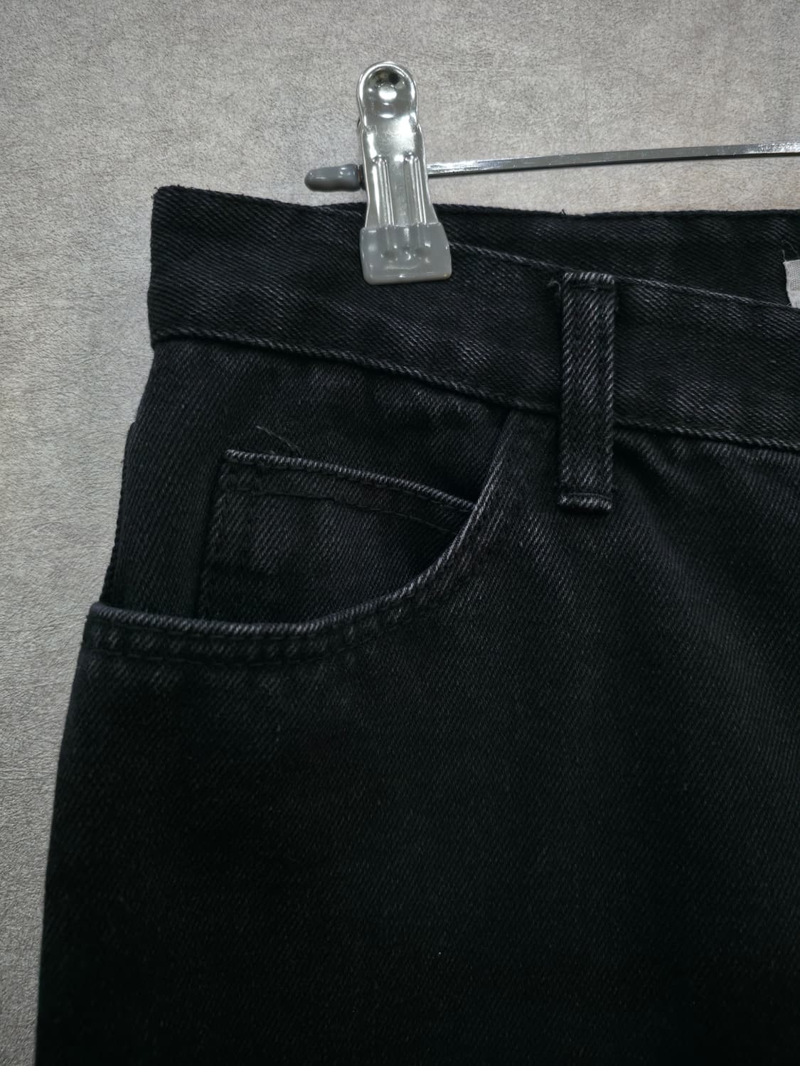 르바 LEVAR 블랙 부츠컷 데님 팬츠 상품이미지5