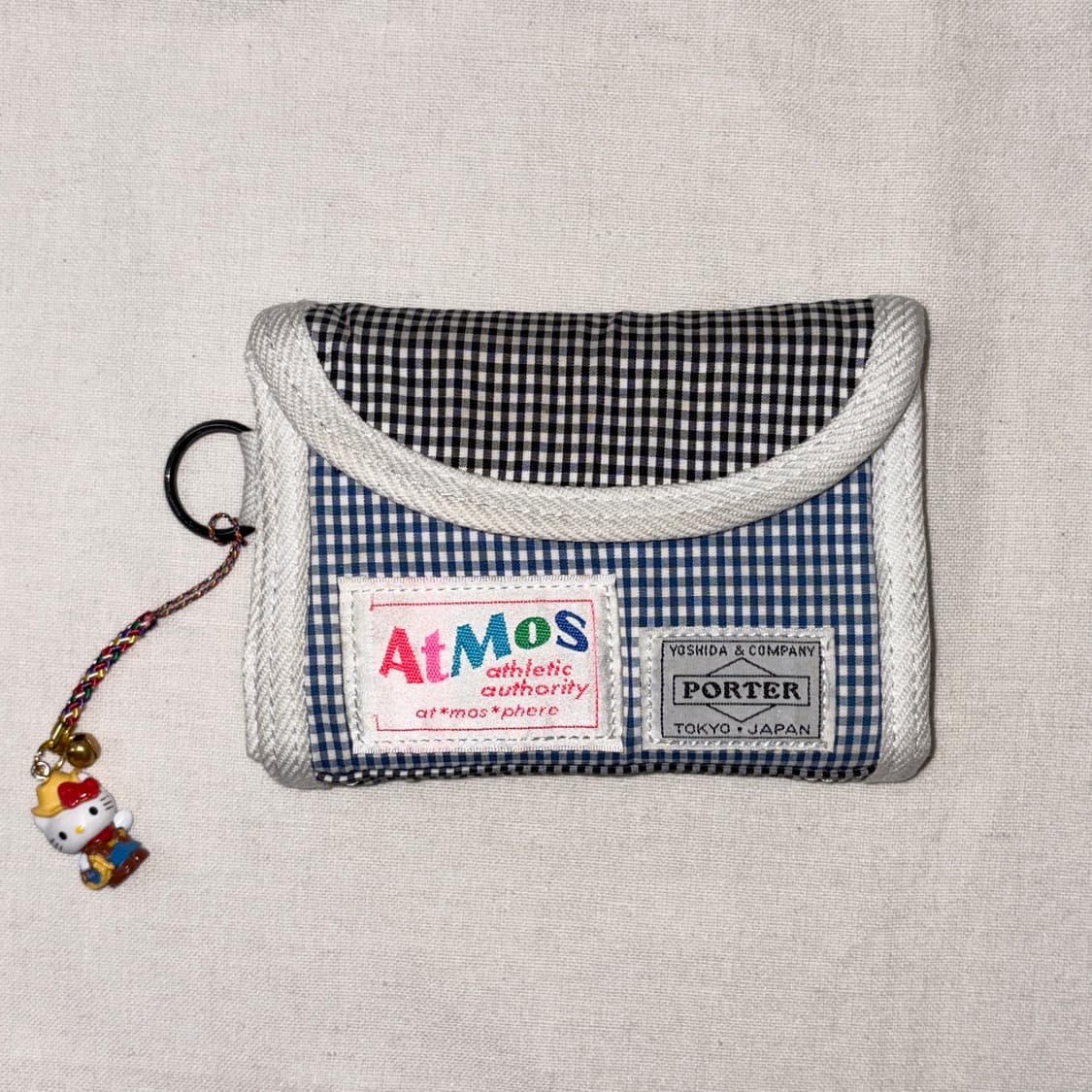 (희귀) 포터x아트모스 깅엄체크 반지갑 상품이미지2