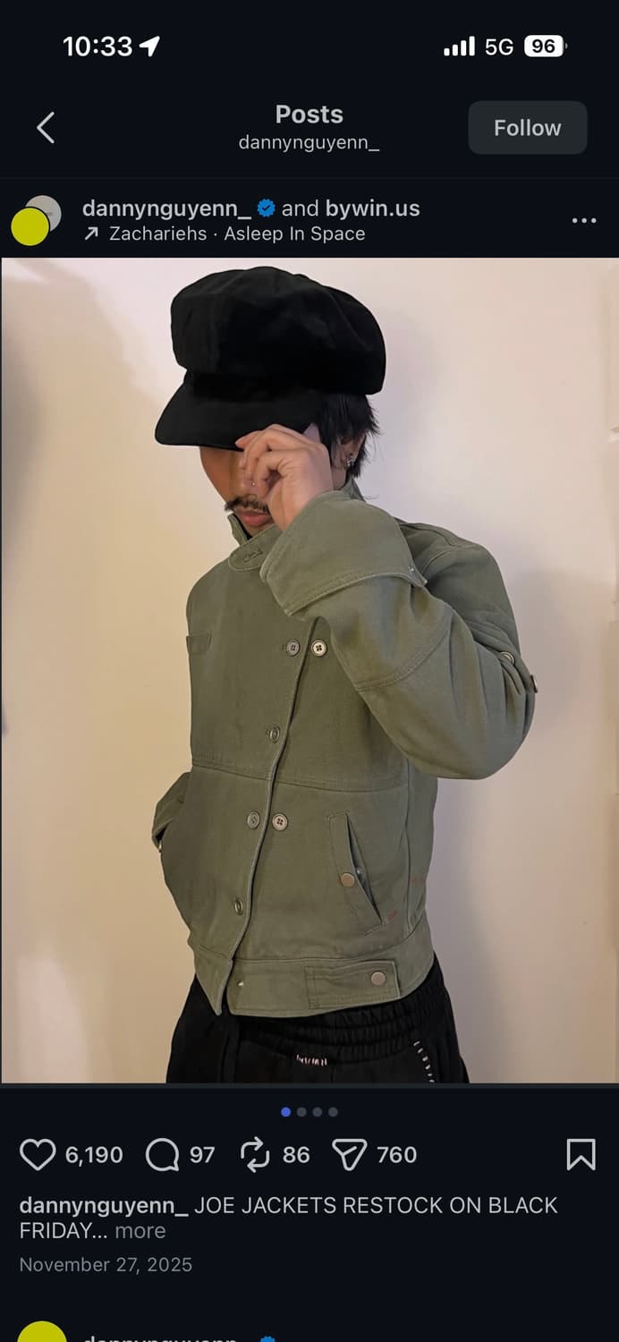 Bywin Joe Jacket (olive green) 상품이미지4