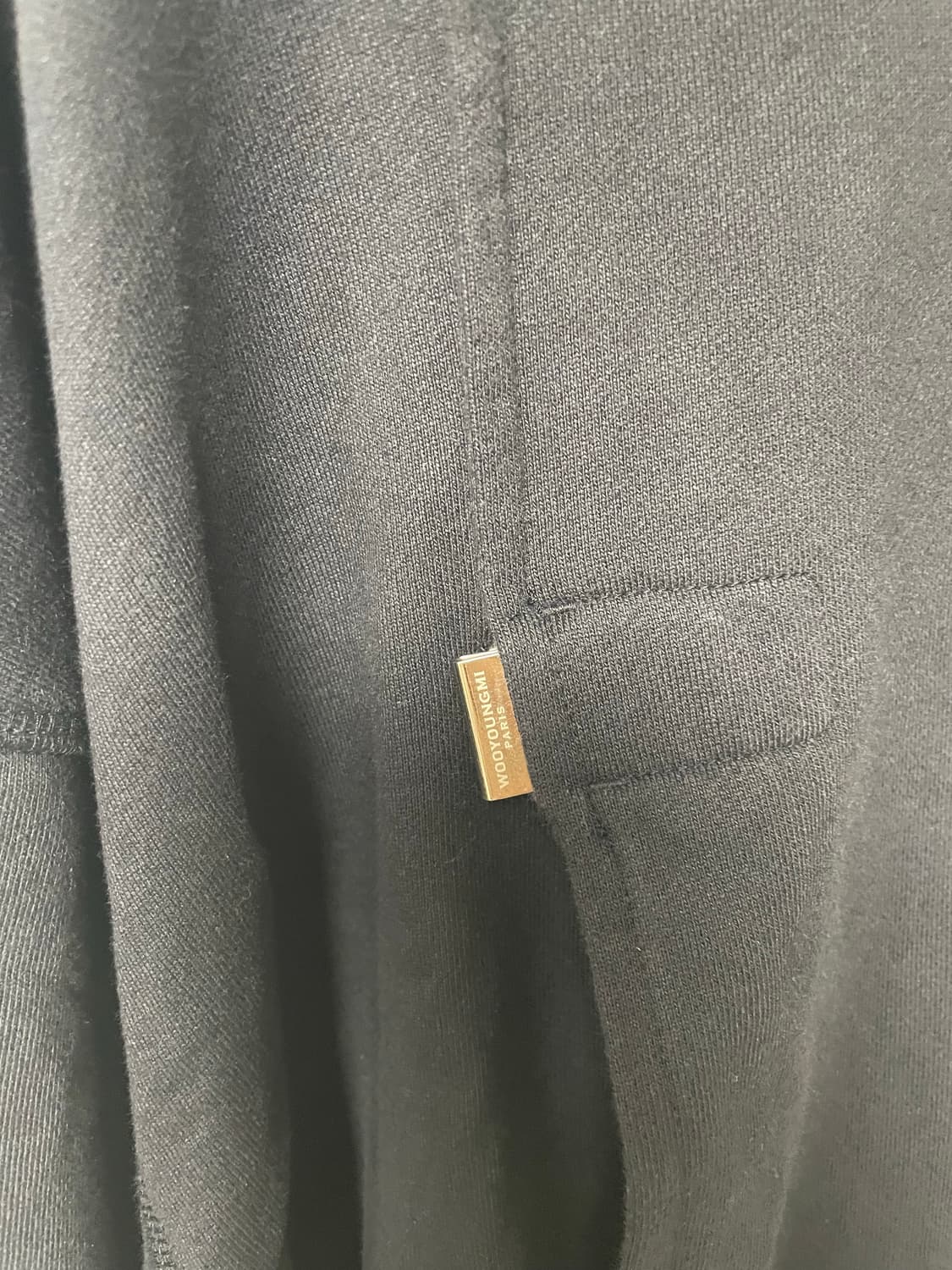 52사이즈,  우영미 앞절개 맨투맨 네이비 상품이미지2