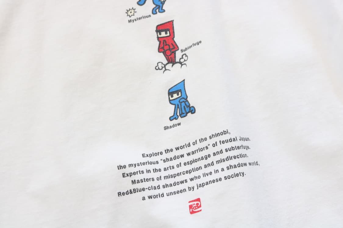 Laundry 런드리 빈티지 Shinobi 닌자 그래픽 화이트 티셔츠 S 상품이미지5