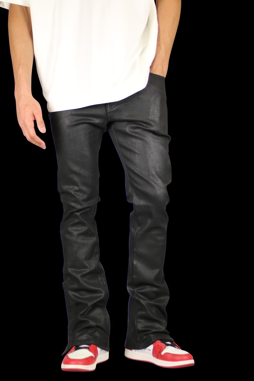 하이퍼데님 왁스 플레어 지퍼 데님팬츠 32 상품이미지6