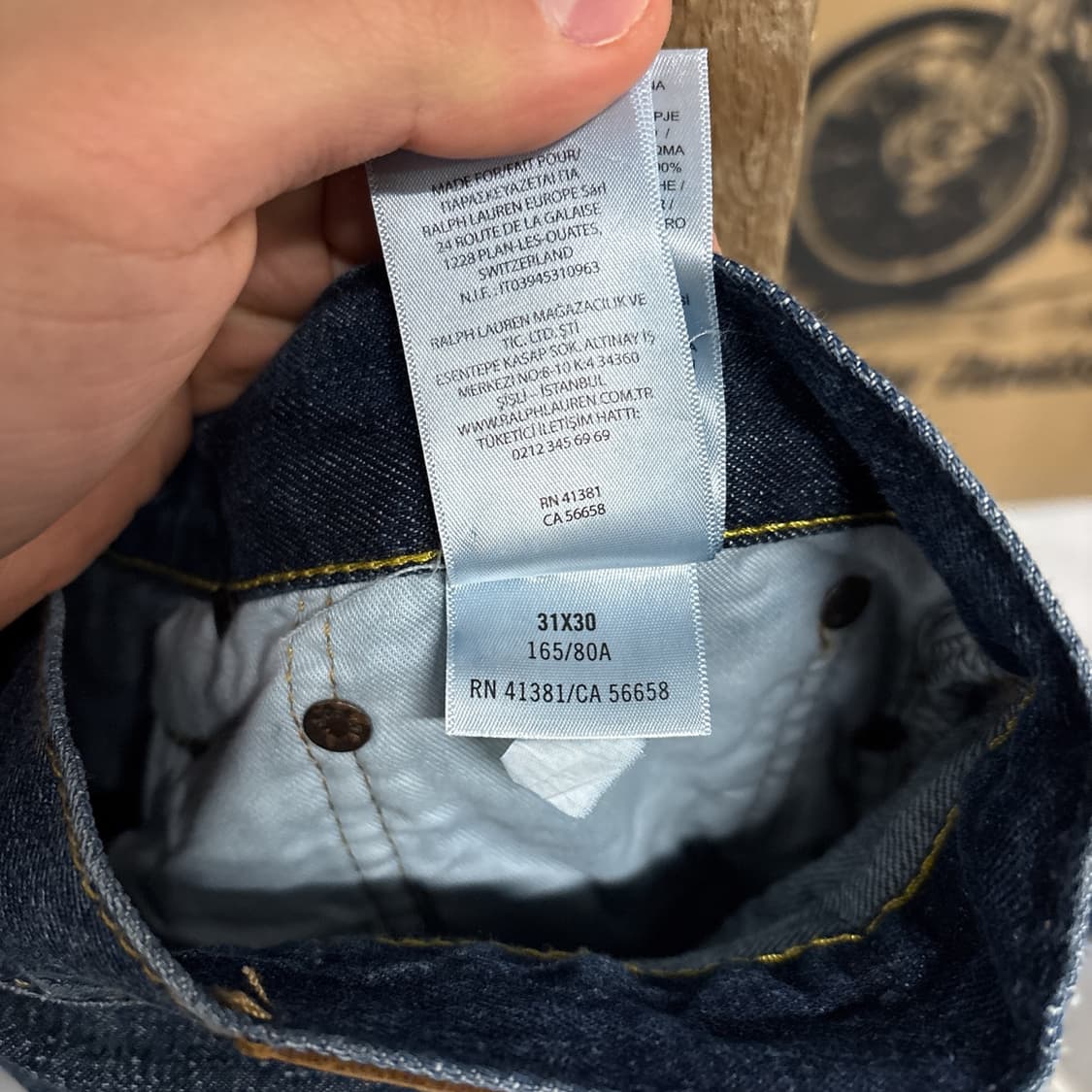 폴로 랄프로렌 빈티지 워시드 리페어드 데님팬츠 N941   상품이미지10
