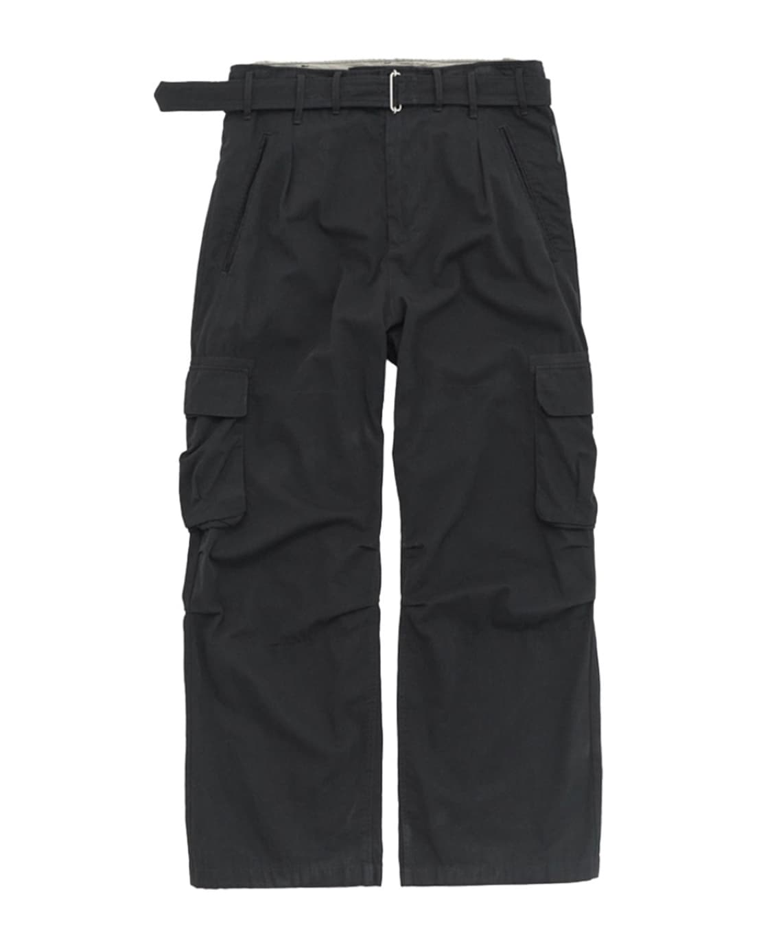 폴리테루 벨티드 카고팬츠 블랙 (2) 상품이미지1