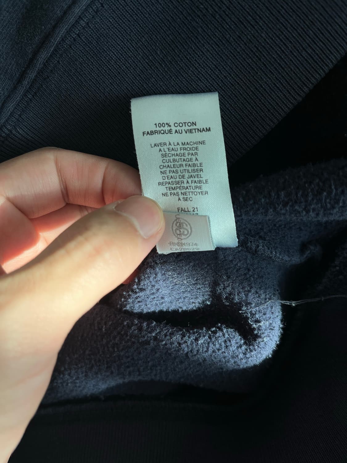 스투시 네이비 후드 L사이즈 상품이미지4