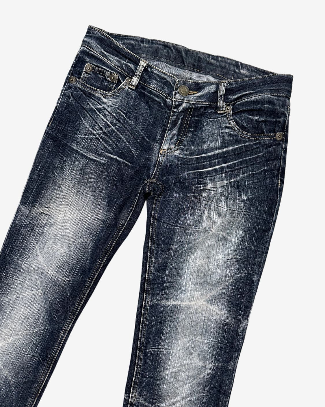 wrinkle fade low-rise slim jean 상품이미지2