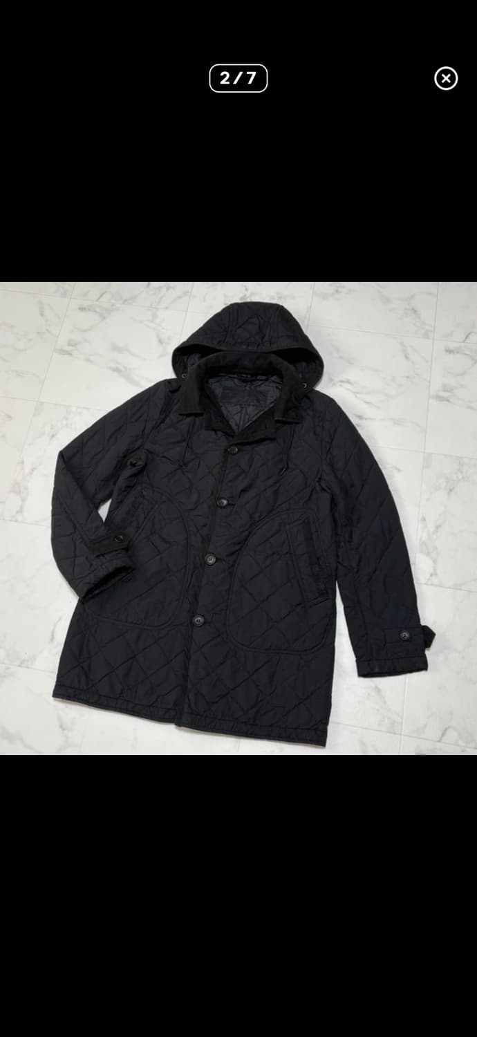 꼼데가르송 옴므 퀼팅 코듀로이 도킹 후드 코트 상품이미지2