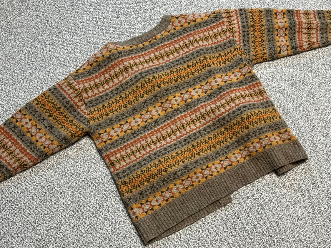 어나더오피스 그랜마 가디건 오렌지 베이지 상품이미지6