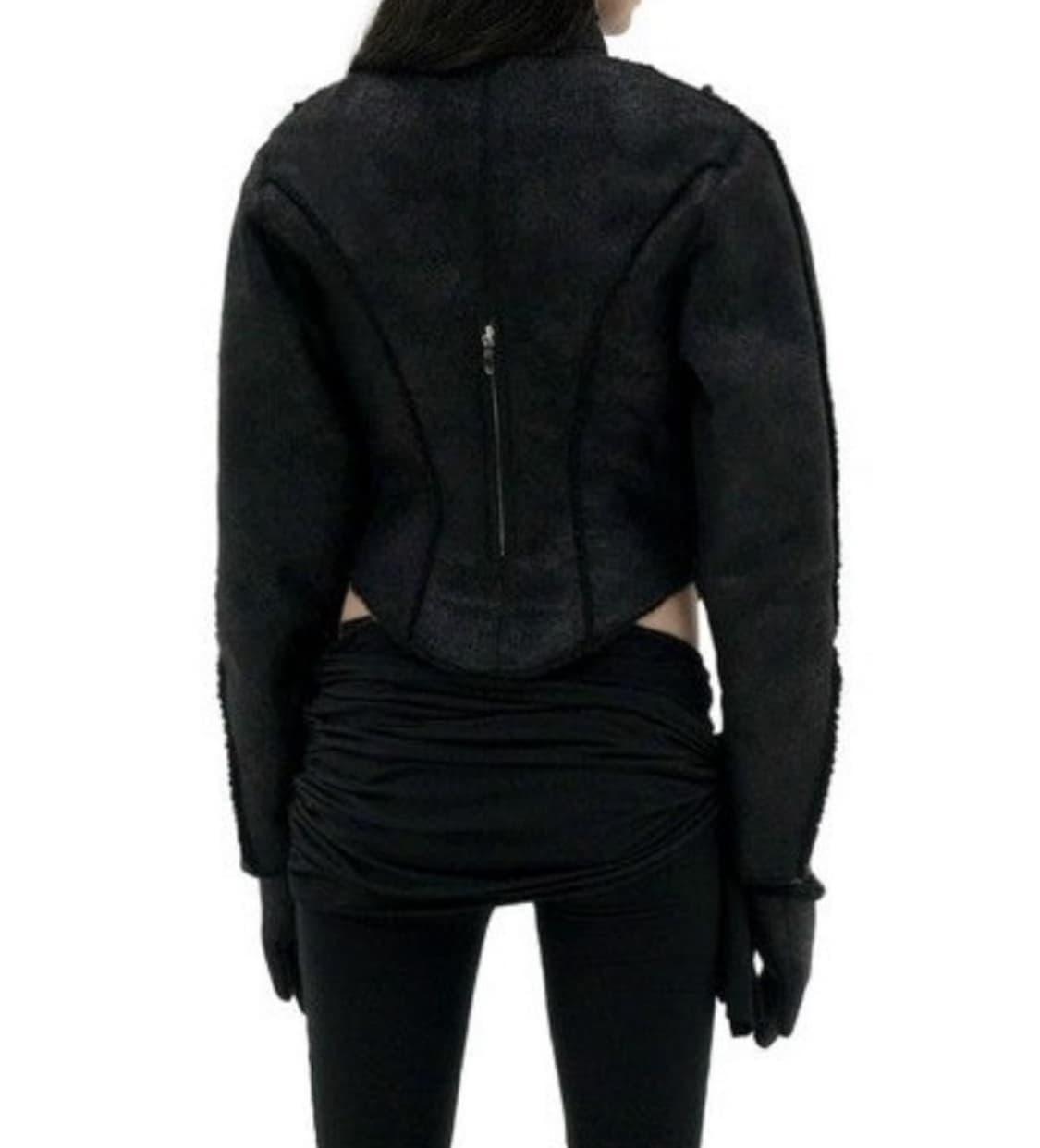 604service 무스탕 자켓 블랙 S 상품이미지2