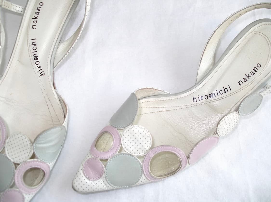 히로미치나카노 patched kitten heels 상품이미지2