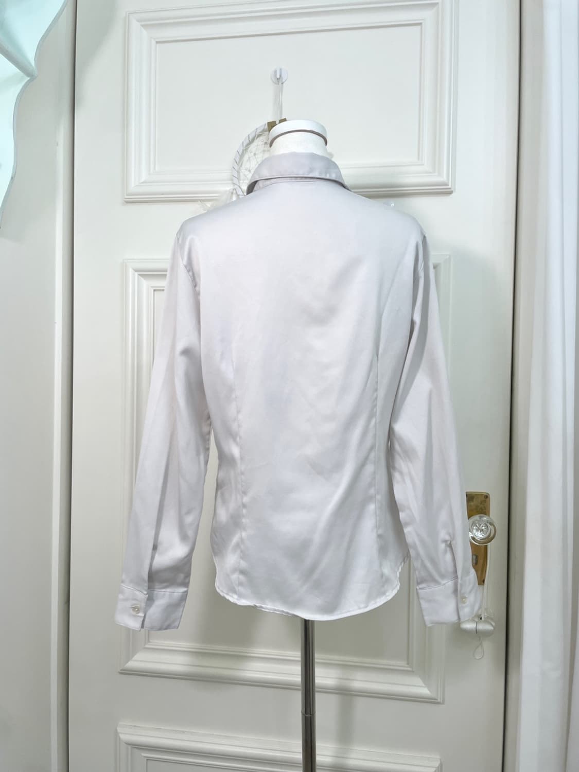 sheer gray basic line shirt(size-L) 상품이미지4