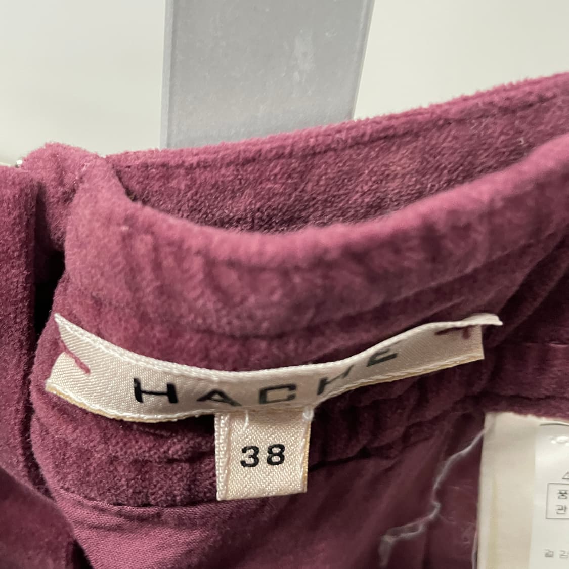 *HACHE 하쉬 버건디 스커트 38 상품이미지5