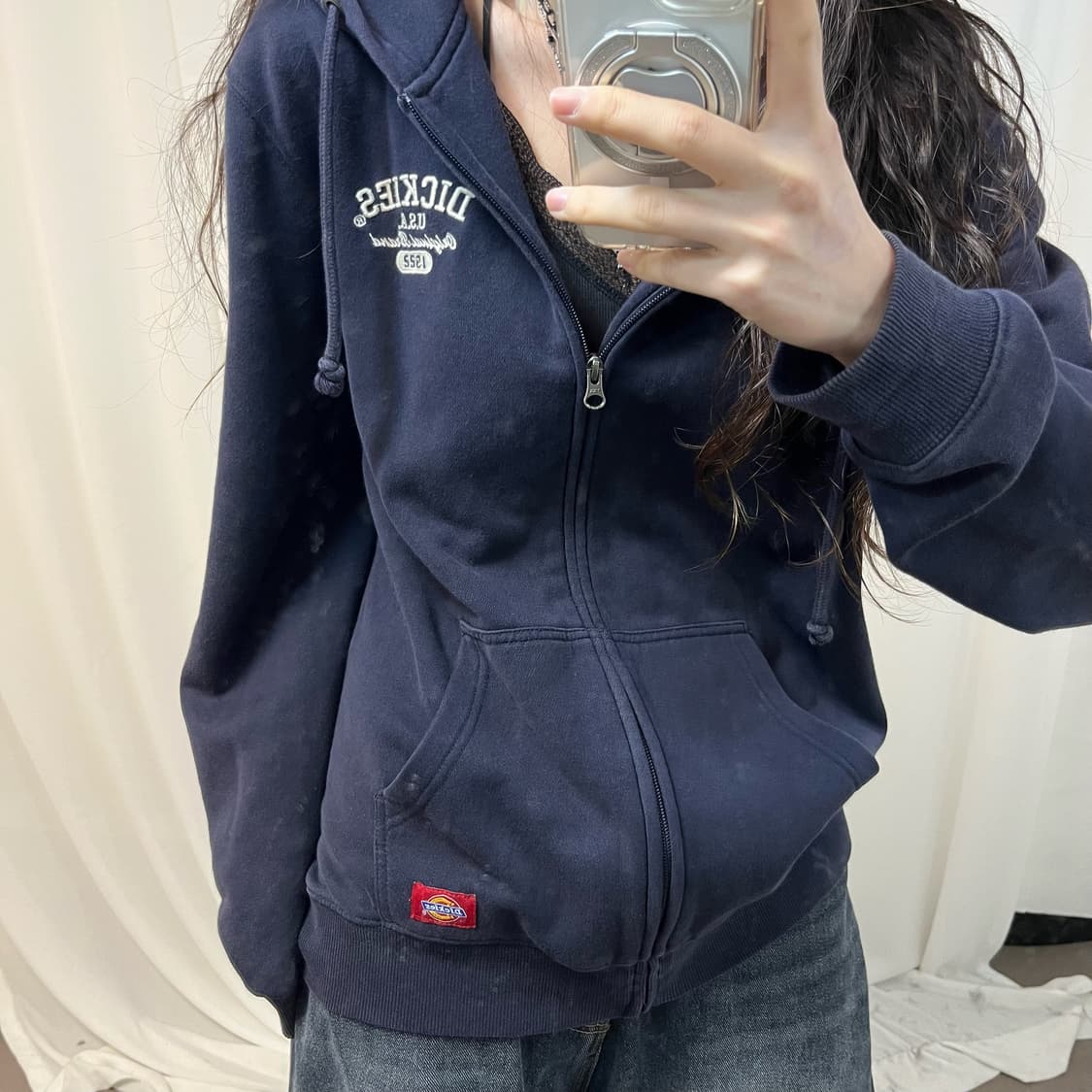 Dickies Navy Hoodie Zip-up  상품이미지3