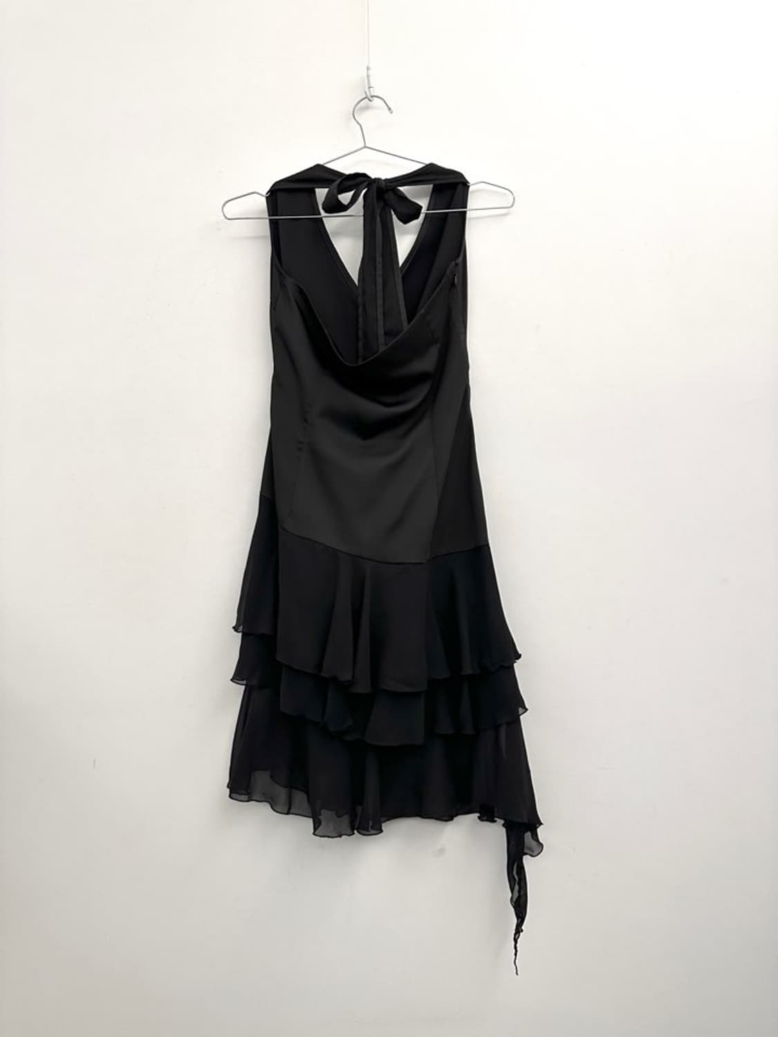Halter shiny silk ops / black 상품이미지7