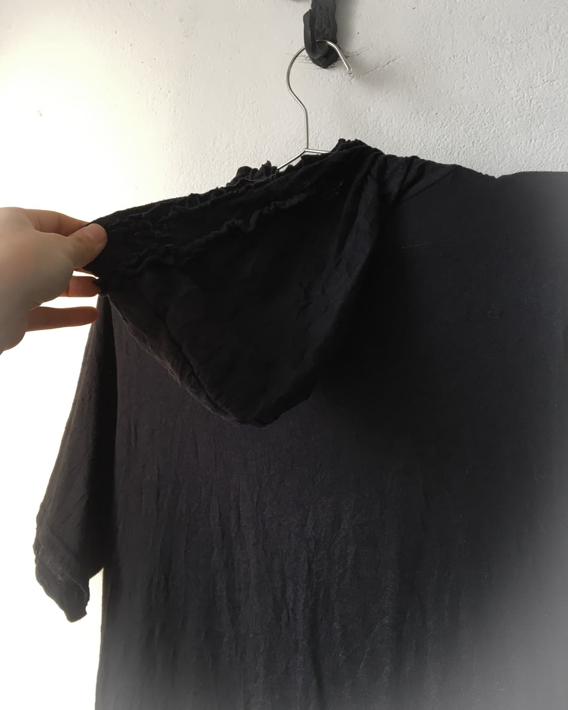 Frill point half sleeve hood zip upFrill 상품이미지6