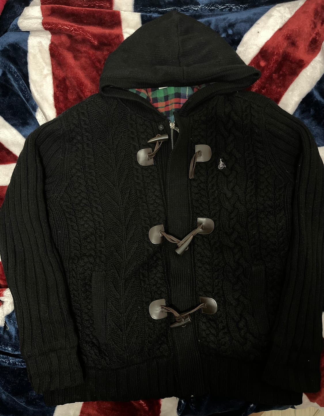 빈폴 꽈배기 니트 후드 더플 자켓 100 상품이미지1