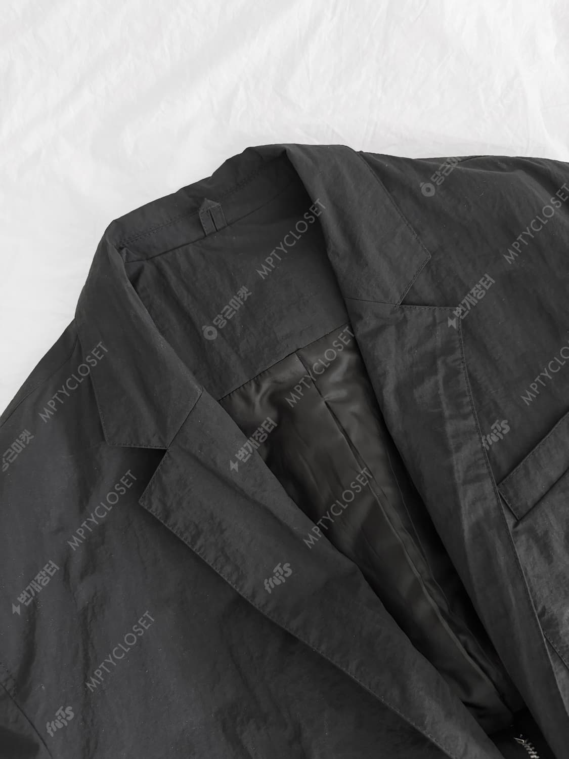 [48] 준지 디테쳐블 후드 나일론 블레이저 상품이미지5