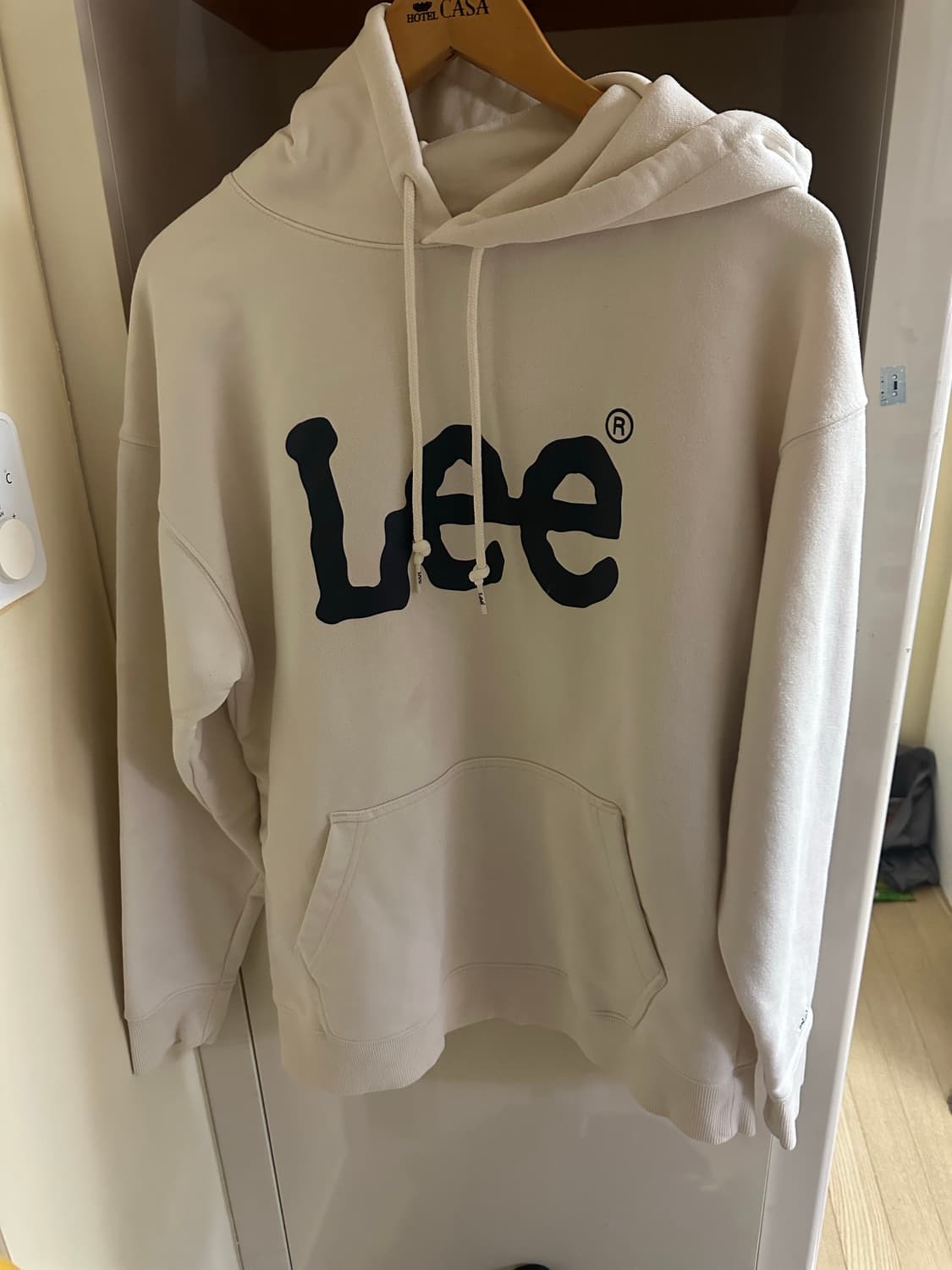 Lee 아이보리 후드티 상품이미지1