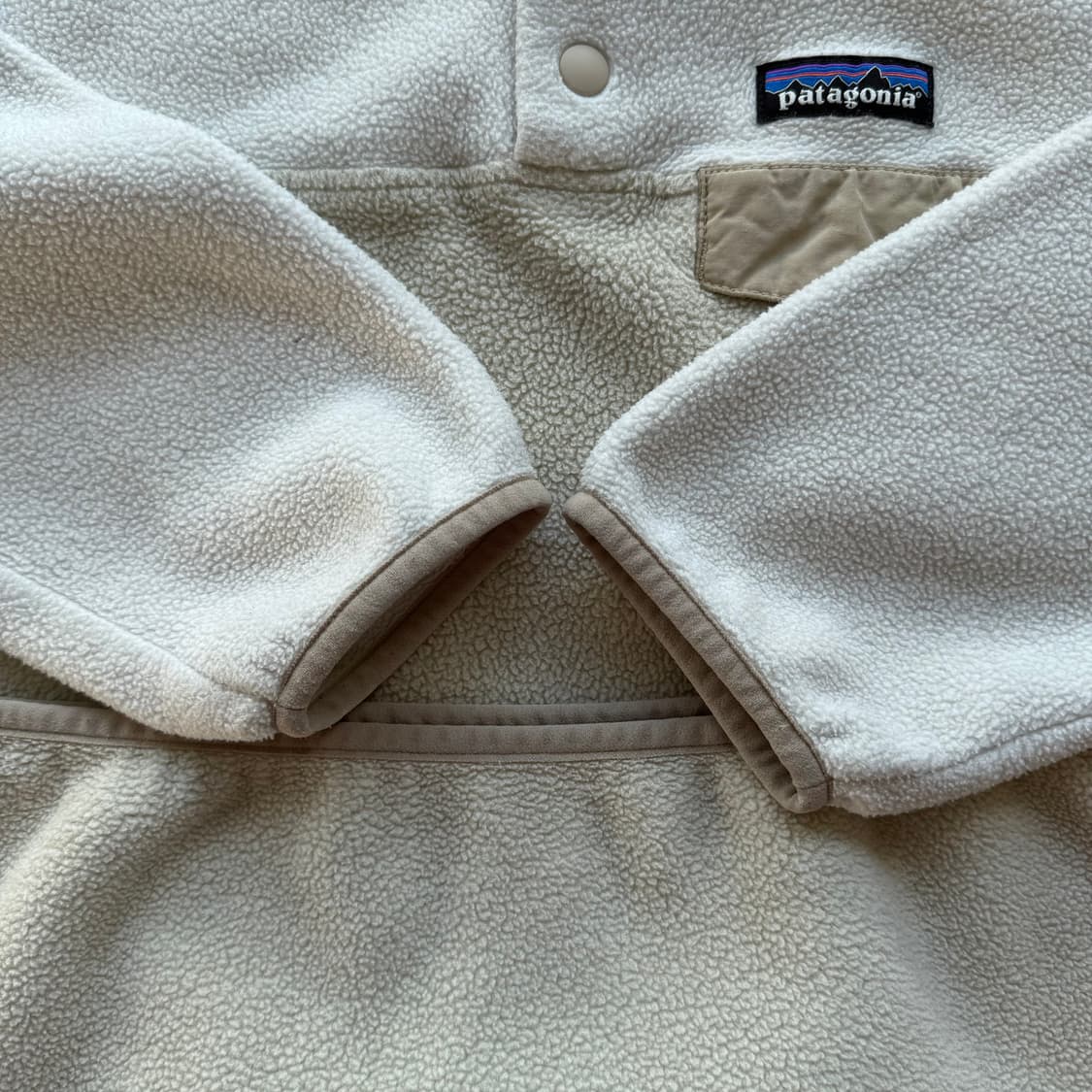 파타고니아 신칠라 투톤 아이보리 화이트 상품이미지6