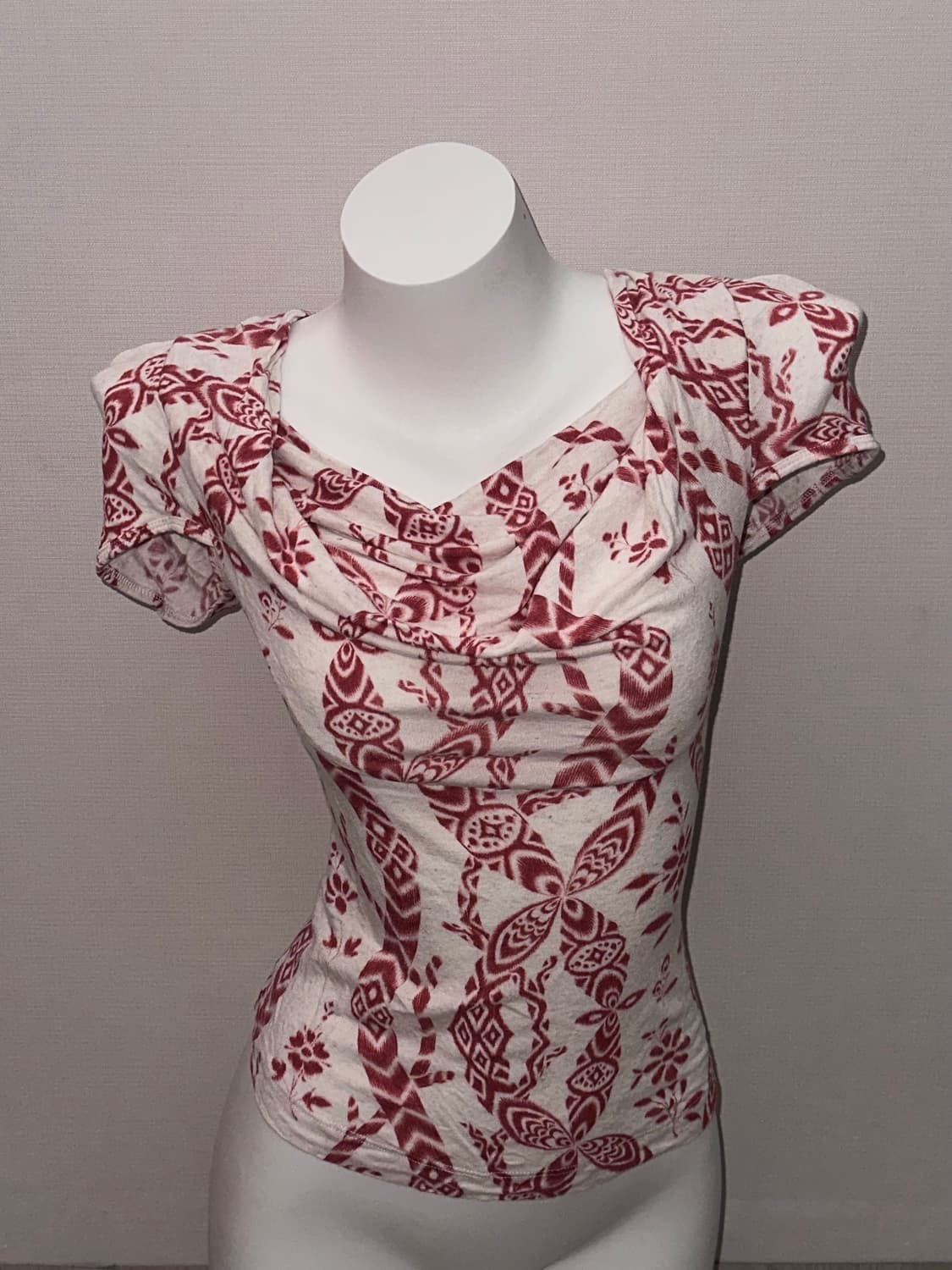 비비안웨스트우드 페이즐리 드레이프 탑 상품이미지1