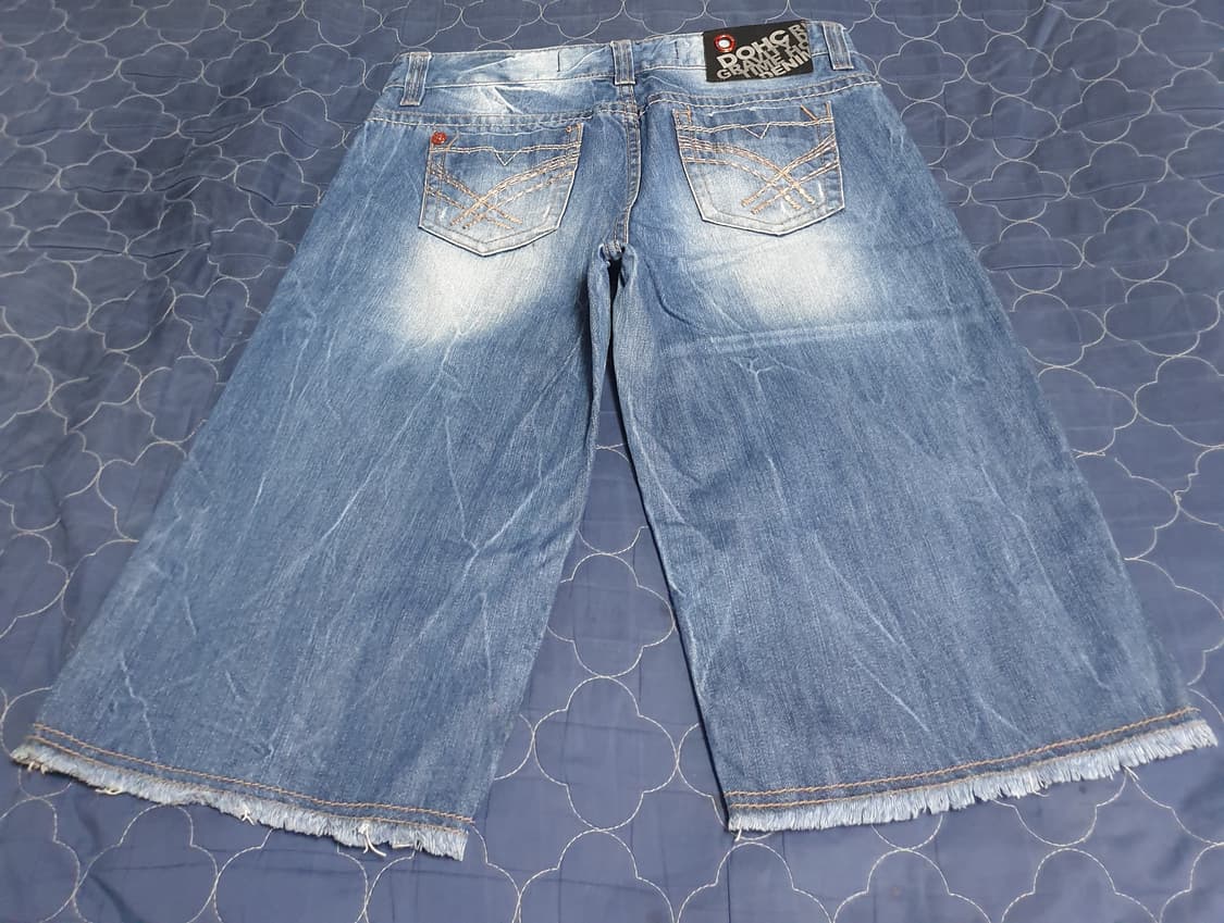 (빈티지) DOHC 에이징 데미지 워싱 버뮤다 데님팬츠 (28) 상품이미지3