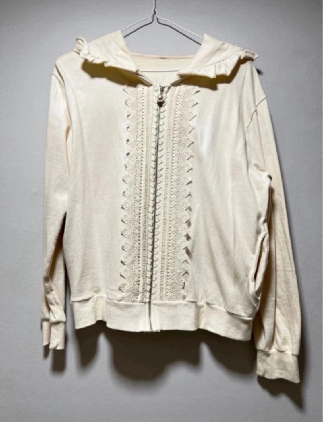 유어러버블 레이스 후드집업 상품이미지1