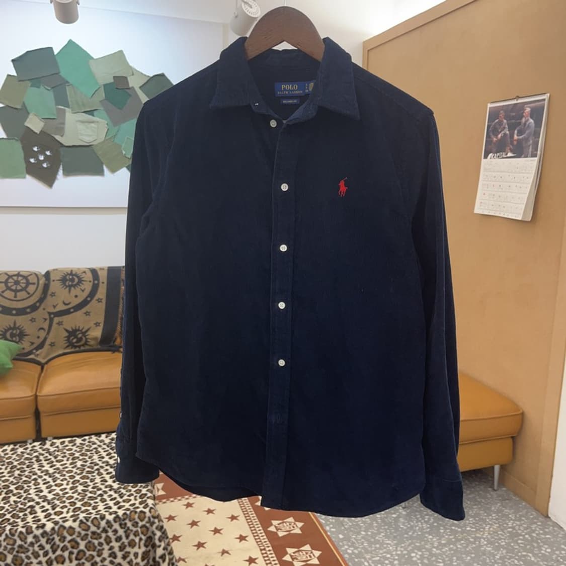 폴로 랄프로렌 캐주얼 슬림핏 코듀로이 골덴 셔츠 S C08924 상품이미지3