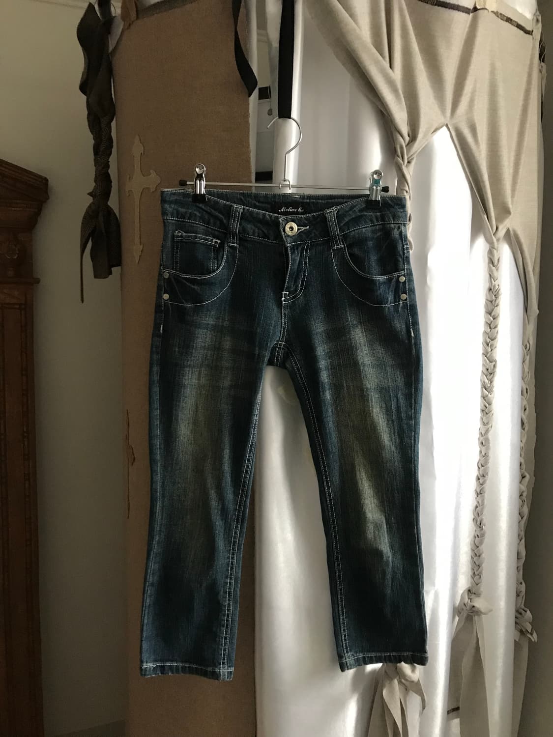 vintage denim capri pants 상품이미지6