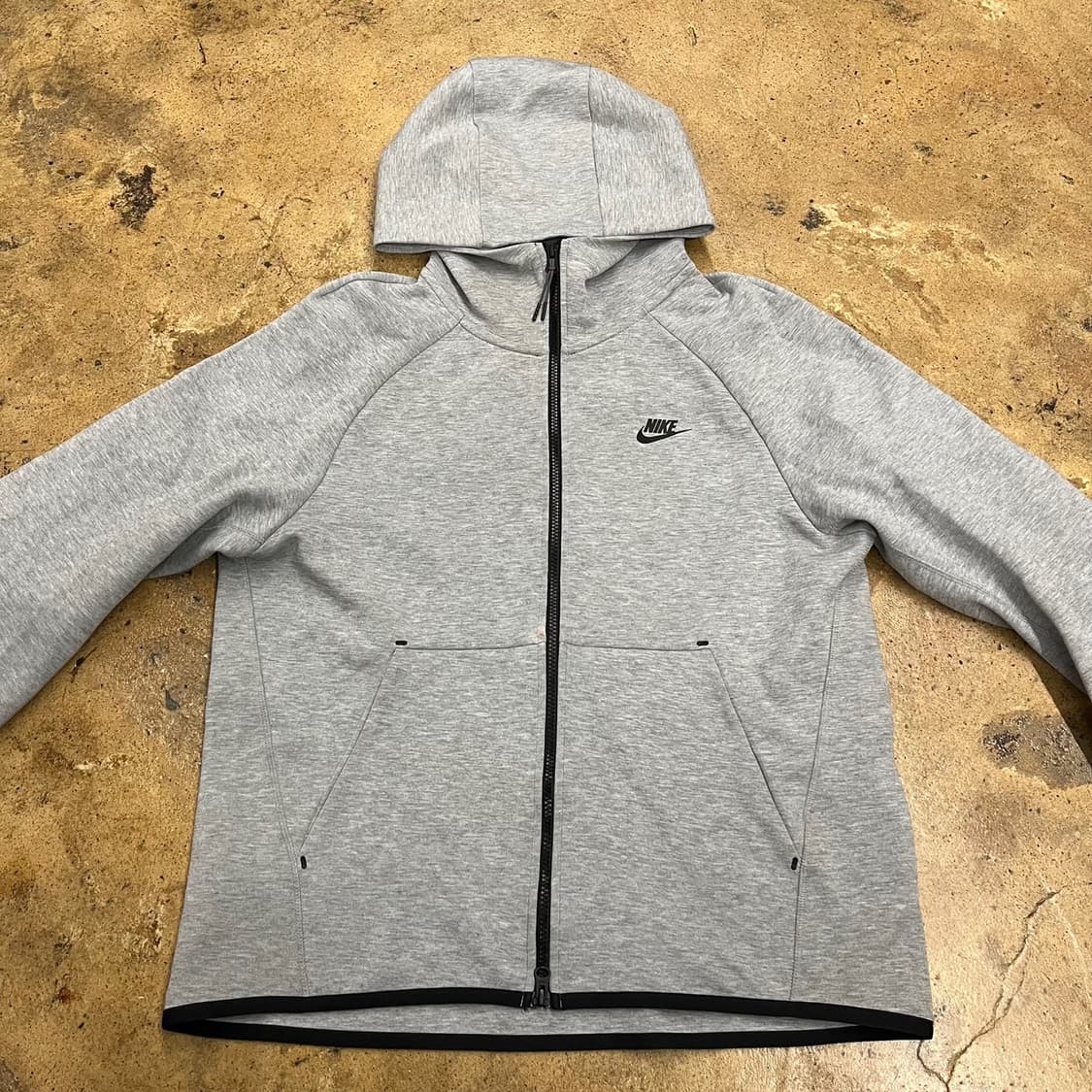 [정품/XL] 나이키 테크 플리스 풀집업 후드 그레이 b10 상품이미지3