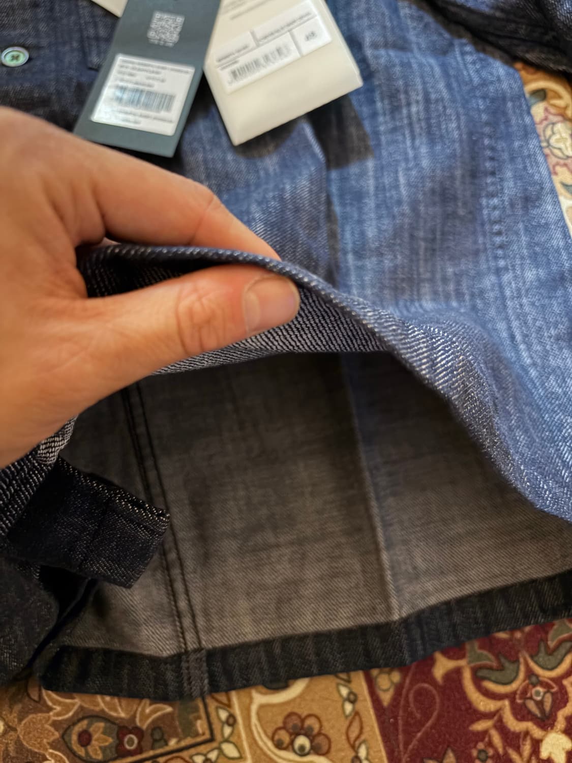 아워레가시 리버스 데님셔츠 48사이즈 상품이미지3