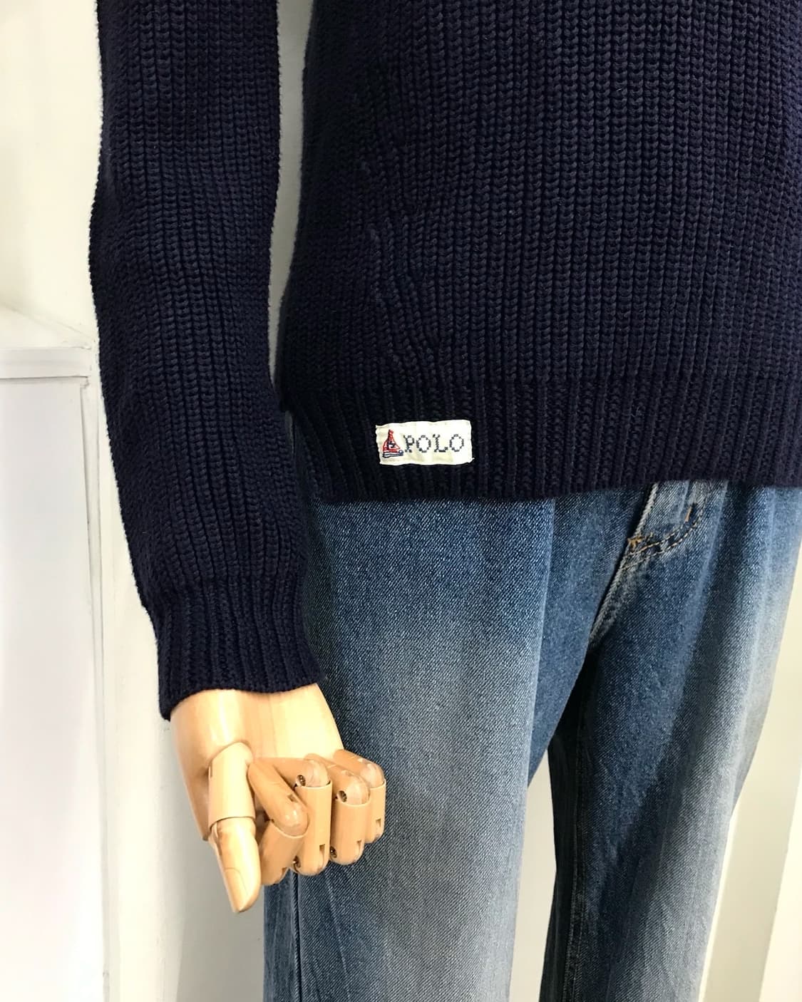 폴로 와플 니트 상품이미지8
