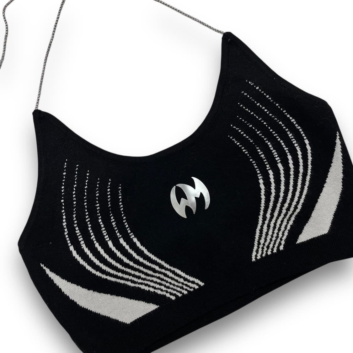 위어스 마켓 웨이브 락시크 킨키 크롭 슬리브리스 상품이미지2