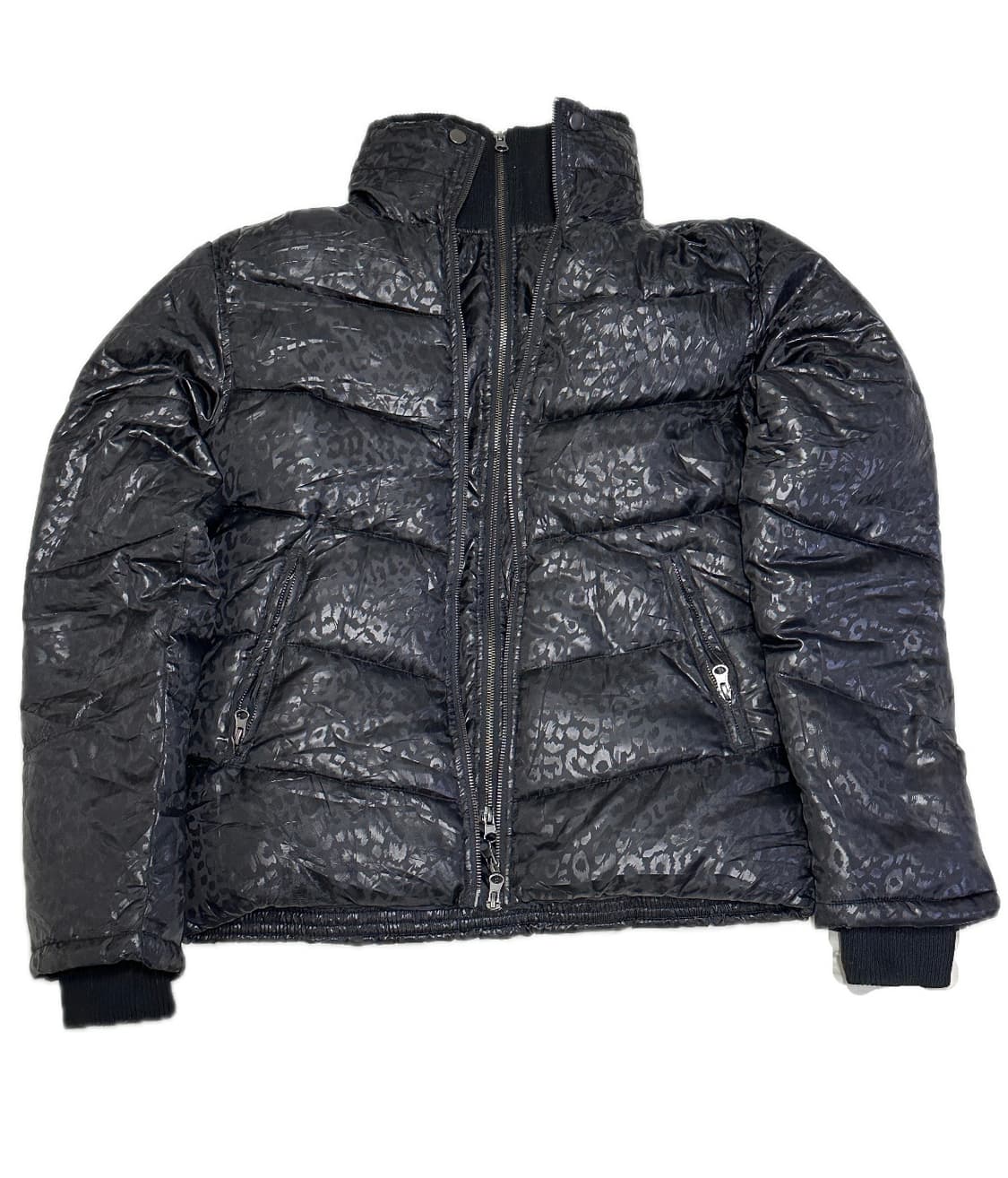 블랙 레오파드 패딩점퍼 CRAZY 7 TRIM 상품이미지2