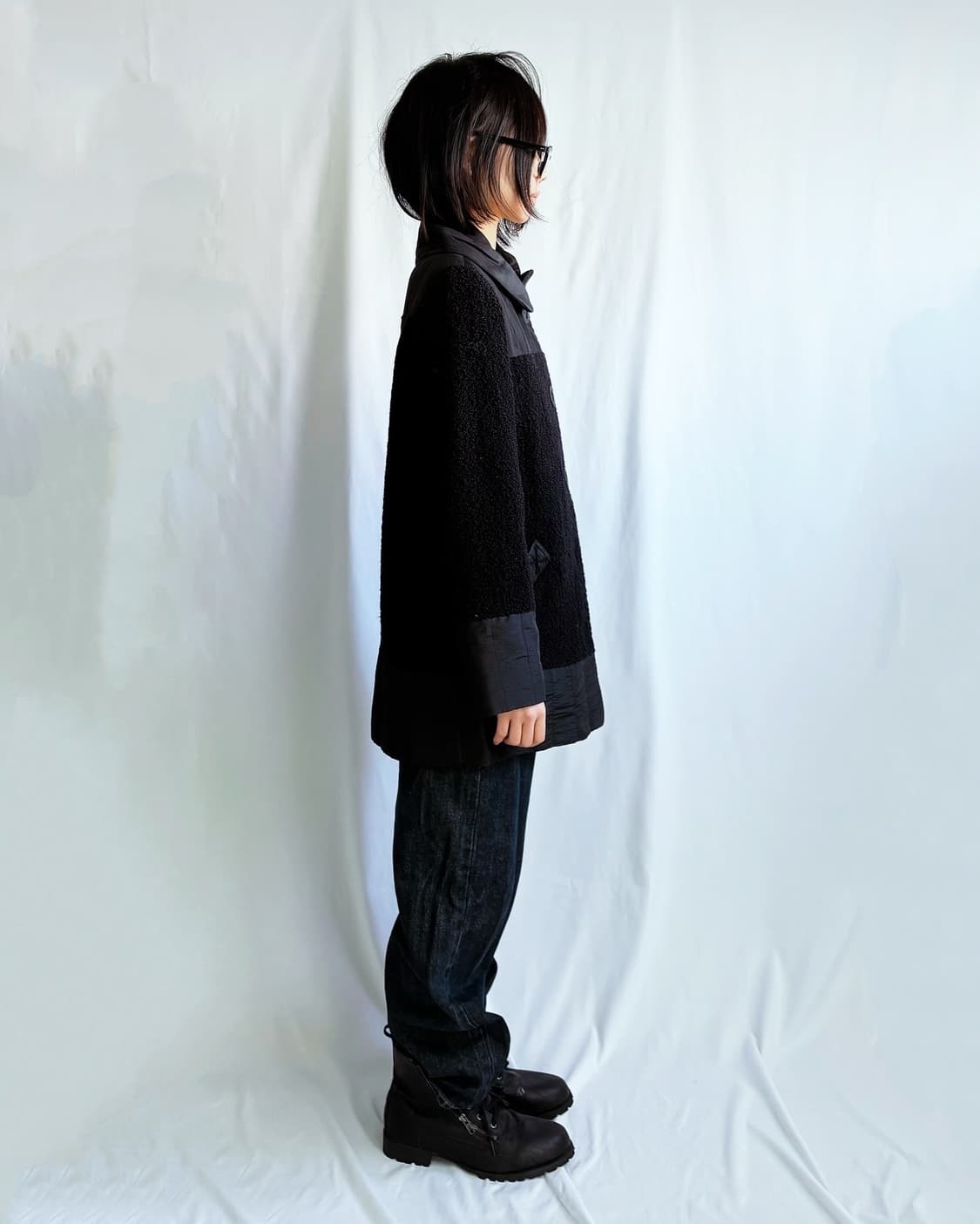 Wool&padding mix floral button coat 상품이미지4