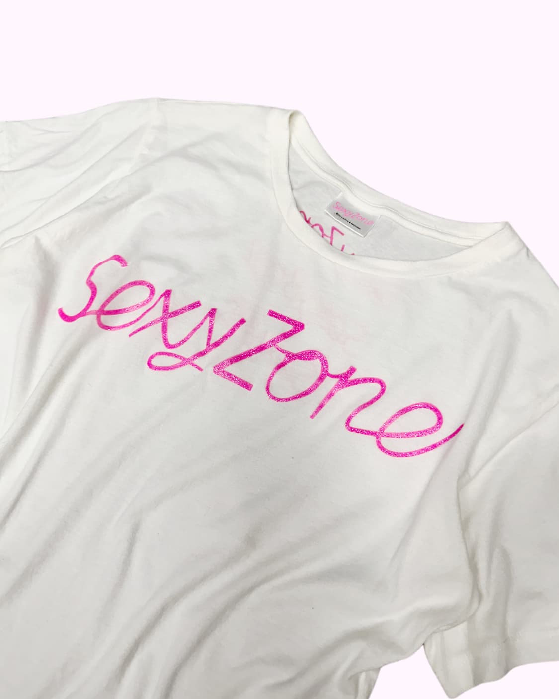 sexy zone white crop t-shirt 상품이미지3