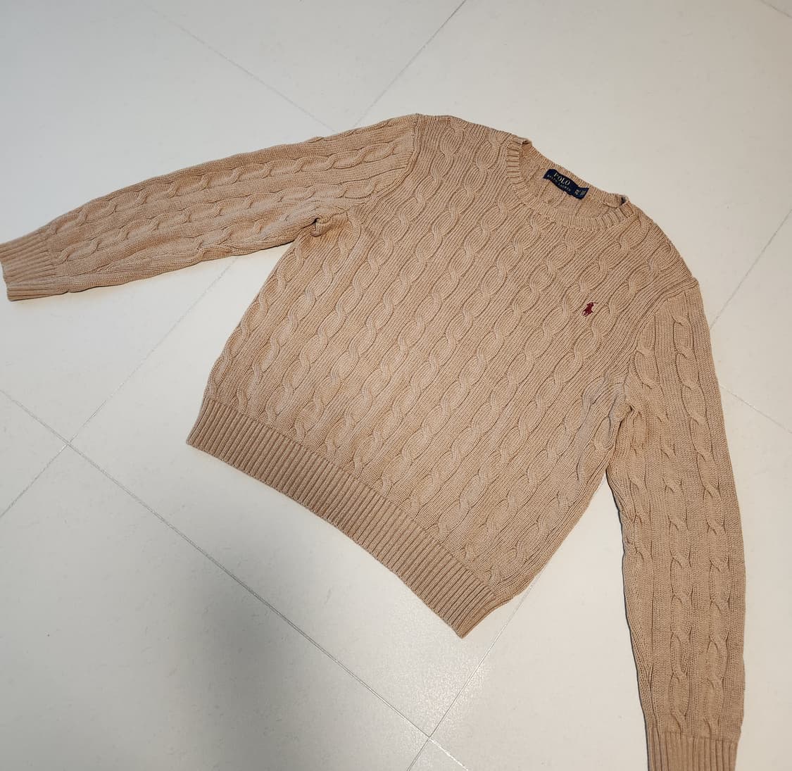 폴로 랄프로렌 케이블 니트 베이지 상품이미지2
