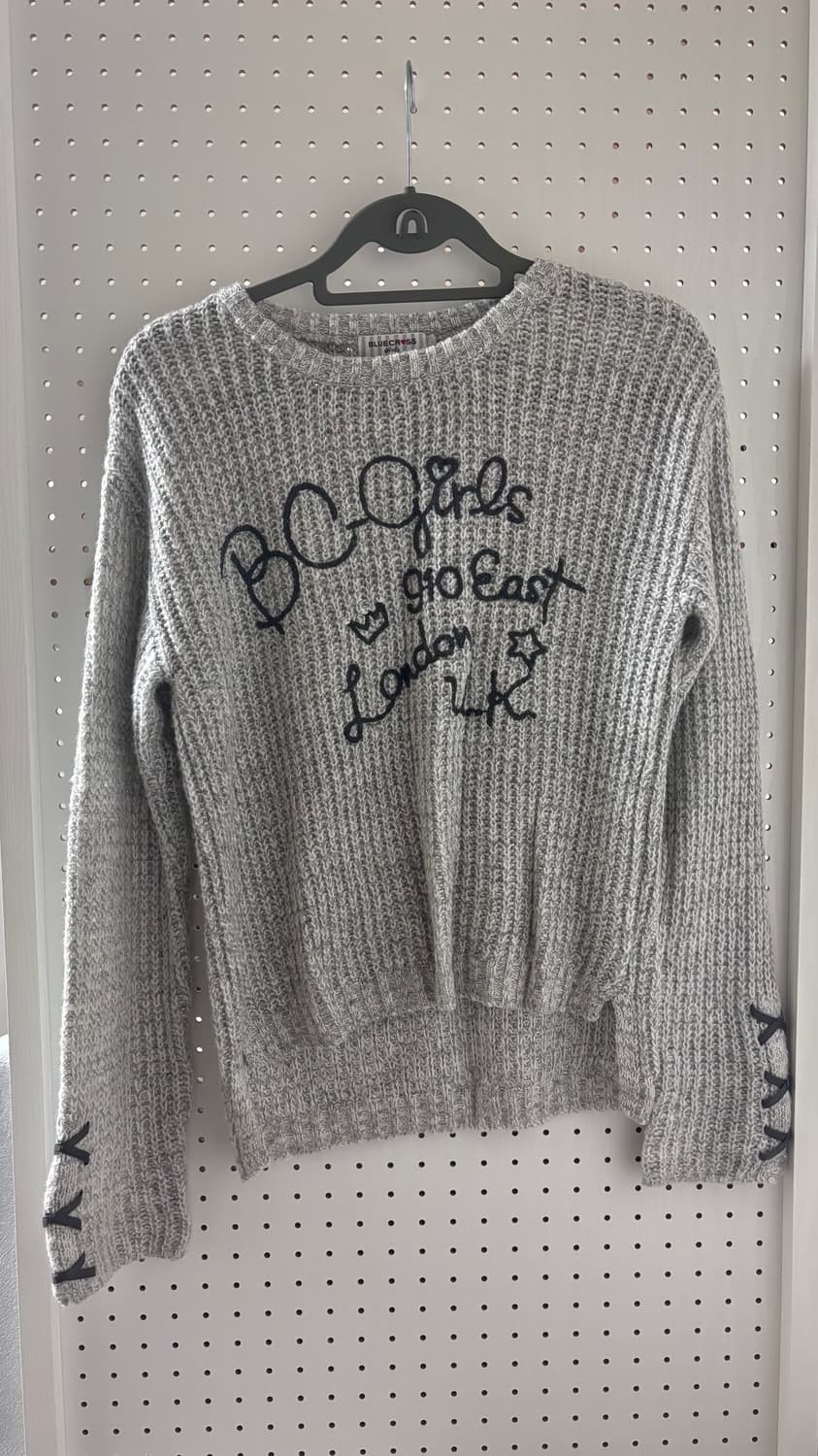 빈티지 니트 리본 갸루 히메 상품이미지1