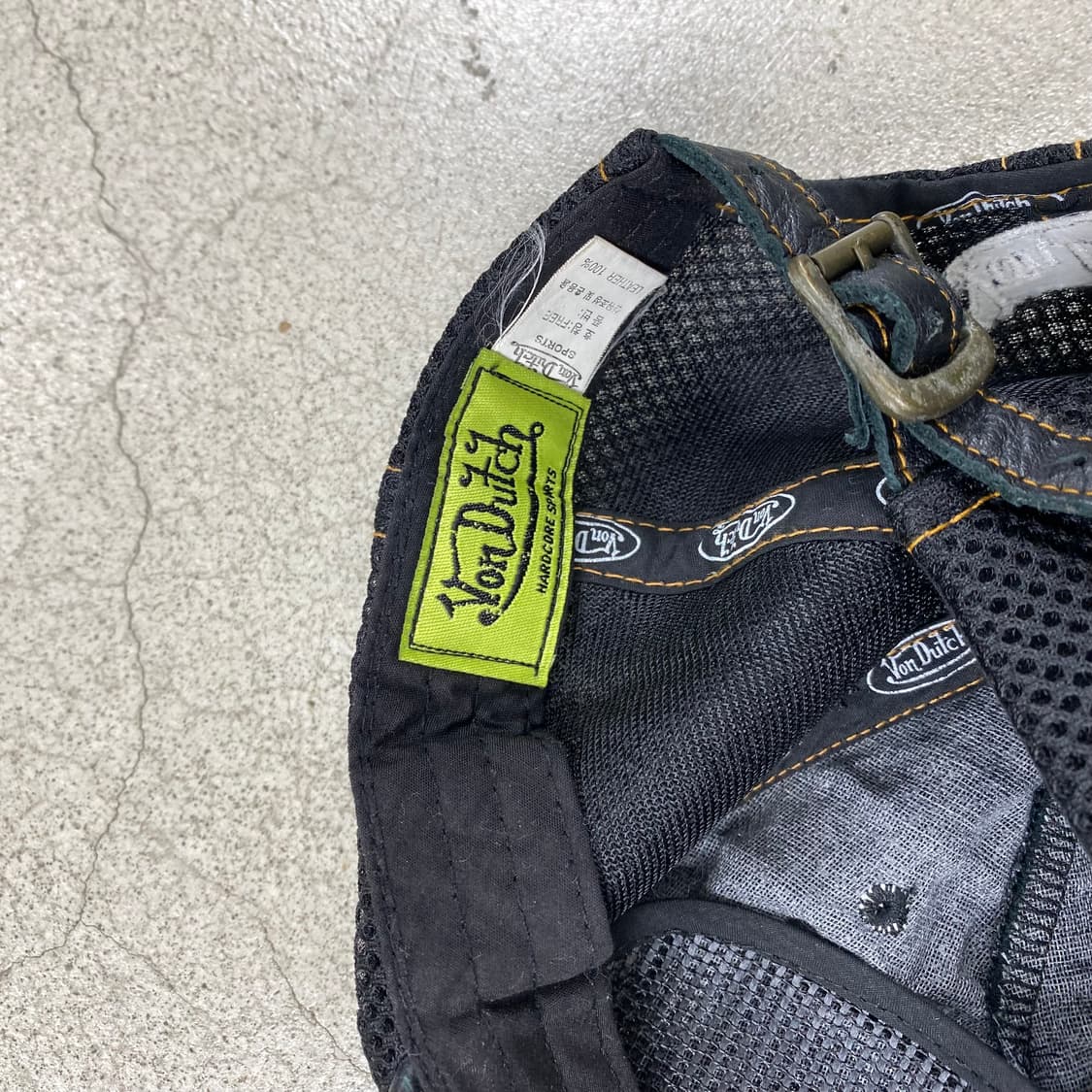 본더치 레더 블랙 매쉬 캡  상품이미지5