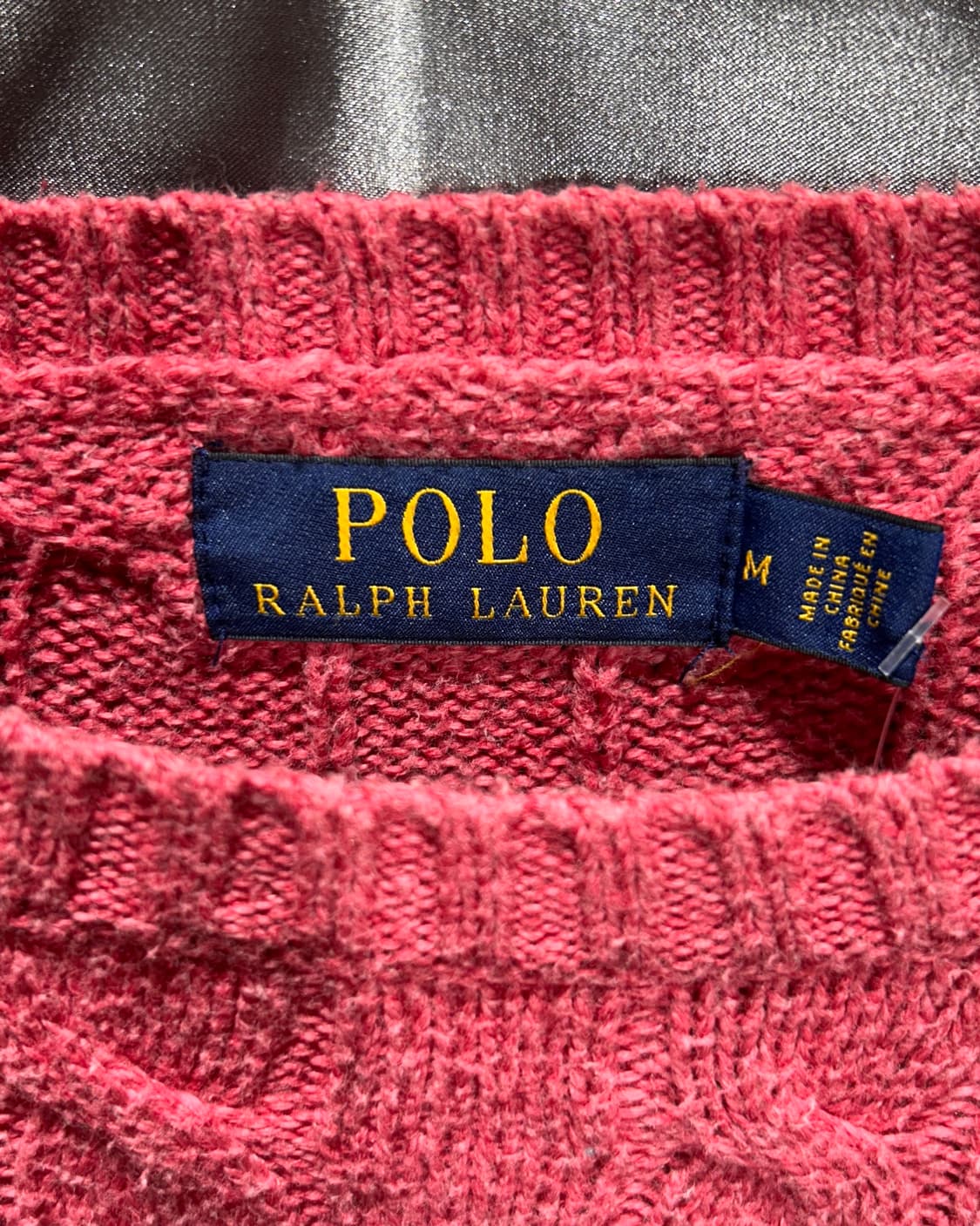 M 폴로랄프로렌 핑크 포니 케이블 니트 상품이미지5